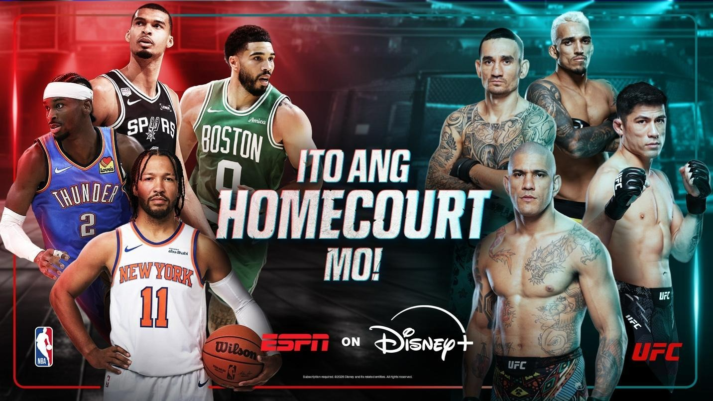 ESPN ON DISNEY+ NOW AVAILABLE IN THE PHILIPPINES, WITH NBA, UFC® AND&nbsp;MORE
